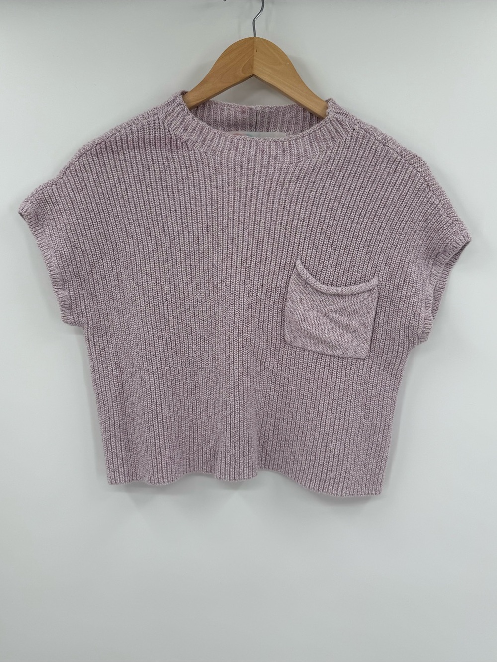 Free People Beach Freya Sweater Set Top Only | Lavender | Medium - Picture 4 of 9